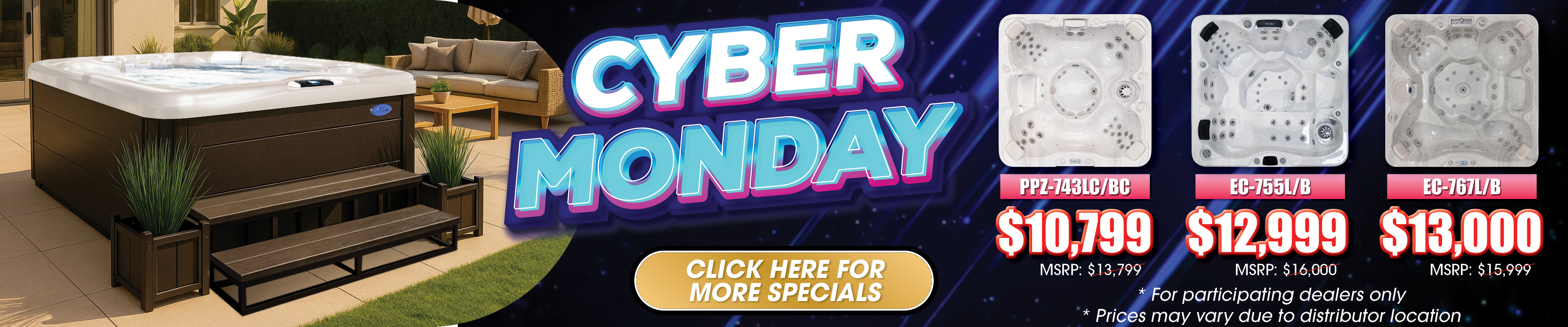 Calspas hot tub being used in a family setting - Clearfield